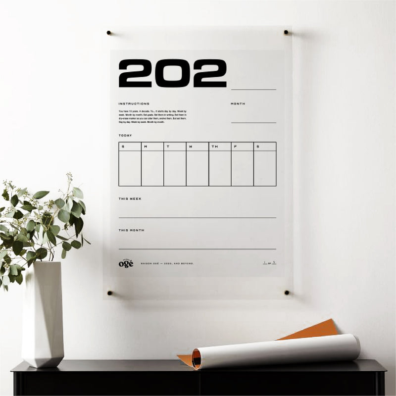 202__ Dry-Erase Decade Vision Board